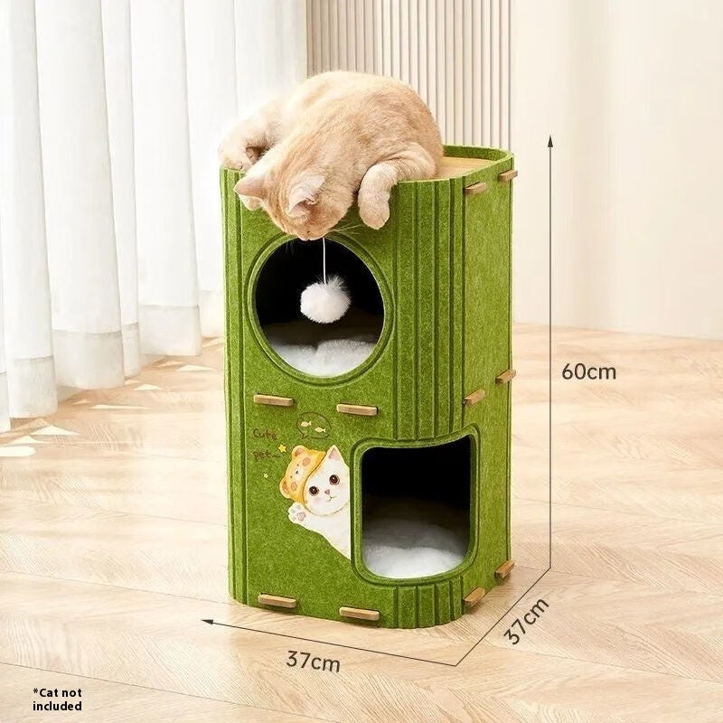 Four Seasons Universal Scratch Board Closed Cat Cat Climbing Frame Nest