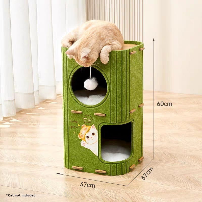 Four Seasons Universal Scratch Board Closed Cat Cat Climbing Frame Nest